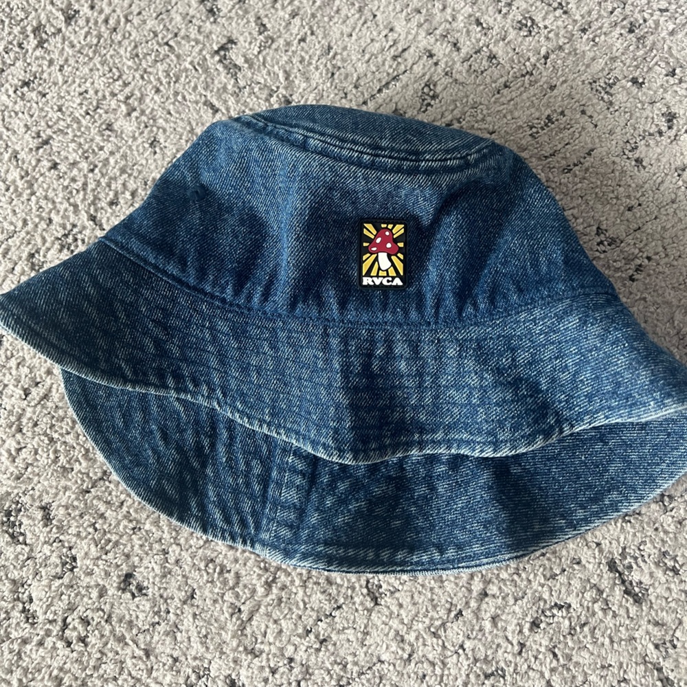 RVCA Blue Denim Bucket Hat